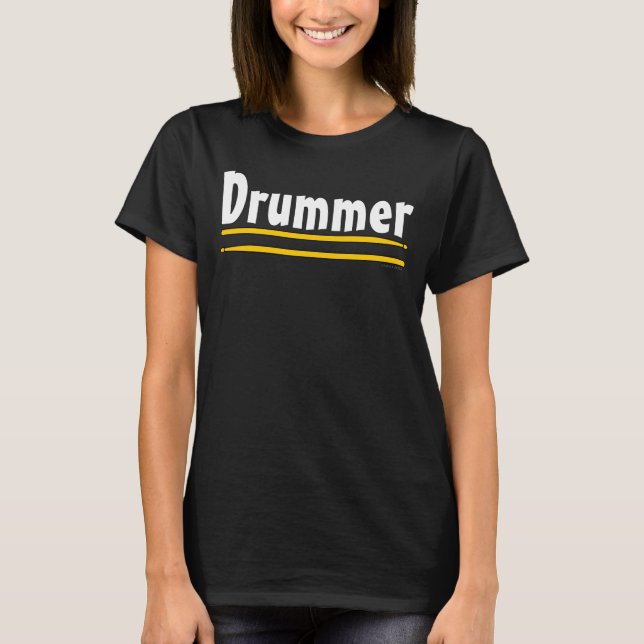 Drummer Drum Sticks T-Shirt (Vorderseite)