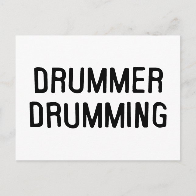 Drummer Drumming Postkarte (Vorderseite)