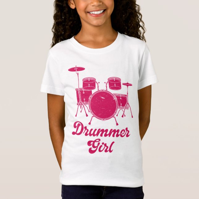 Drummer Drums-Drumsticks T-Shirt (Vorderseite)