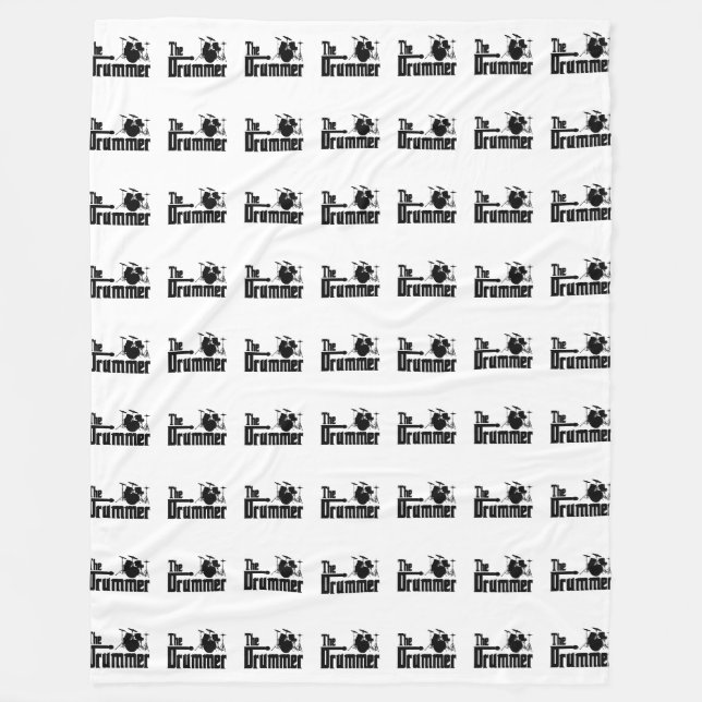 Drummer Drums Music Fleecedecke (Vorderseite)