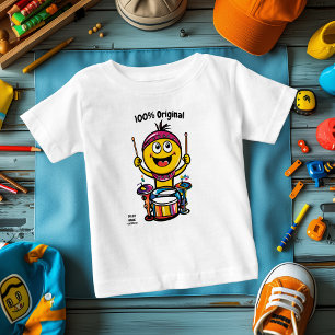 Drummer Emoji - Spaß und farbenfrohe Vollkörperdes Baby T-shirt