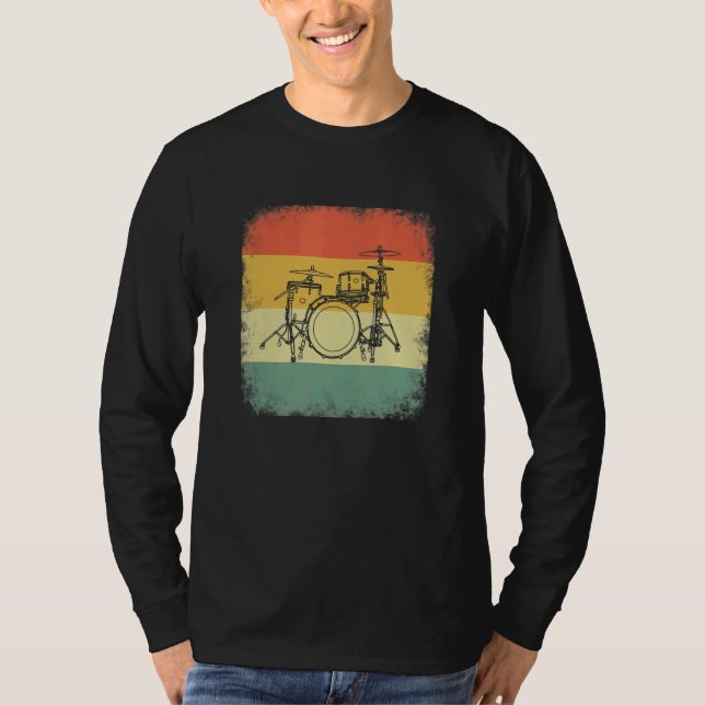 Drummer evolution, Drumset, design for musicians_2 T-Shirt (Vorderseite)