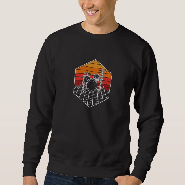 Drummer evolution, Drumset, design for musicians P Sweatshirt (Vorderseite)