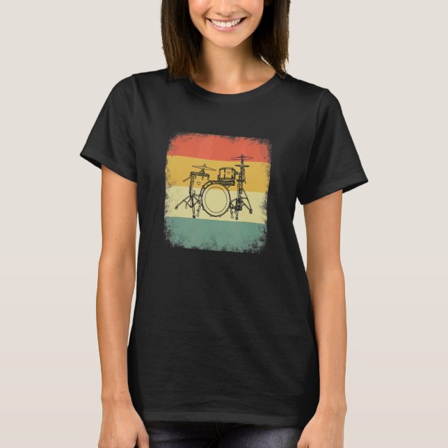 Drummer-Evolution, Drumset, Musikdesign_2 T-Shirt (Vorderseite)