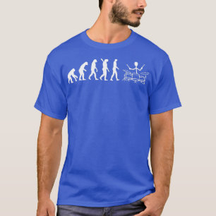 Drummer Evolution Funny Strichmännchen Drum Player T-Shirt
