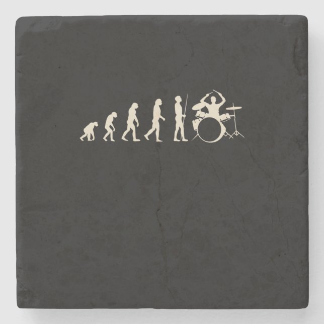 Drummer Evolution Steinuntersetzer (Vorderseite)