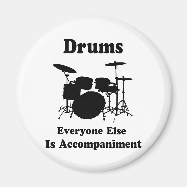 Drummer-Geschenk Magnet (Vorne)