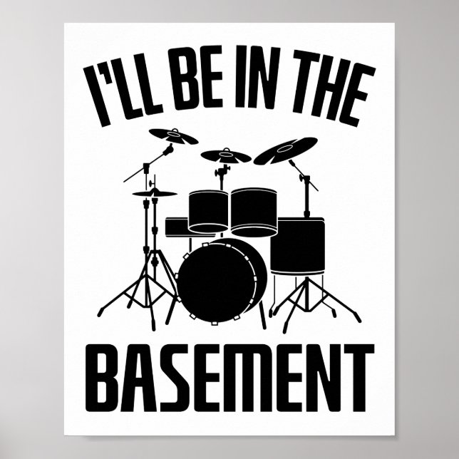 Drummer-Geschenk, Trommeln Lover - Trommelfell Poster (Vorne)