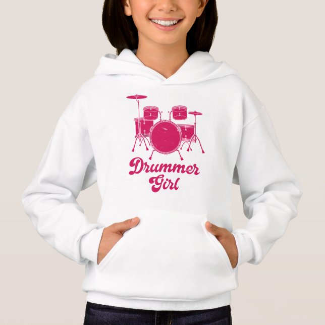 Drummer Girl | Drums Drummer Gift Hoodie (Vorderseite)
