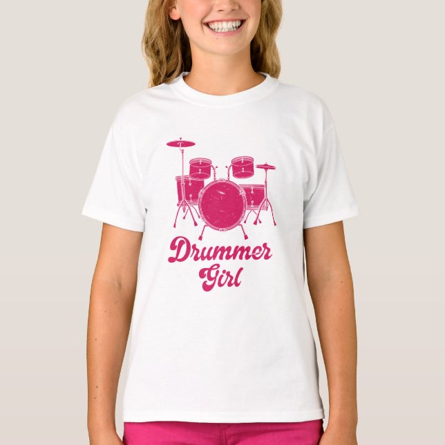 Drummer Girl | Drums Drummer Gift T-Shirt (Vorderseite)