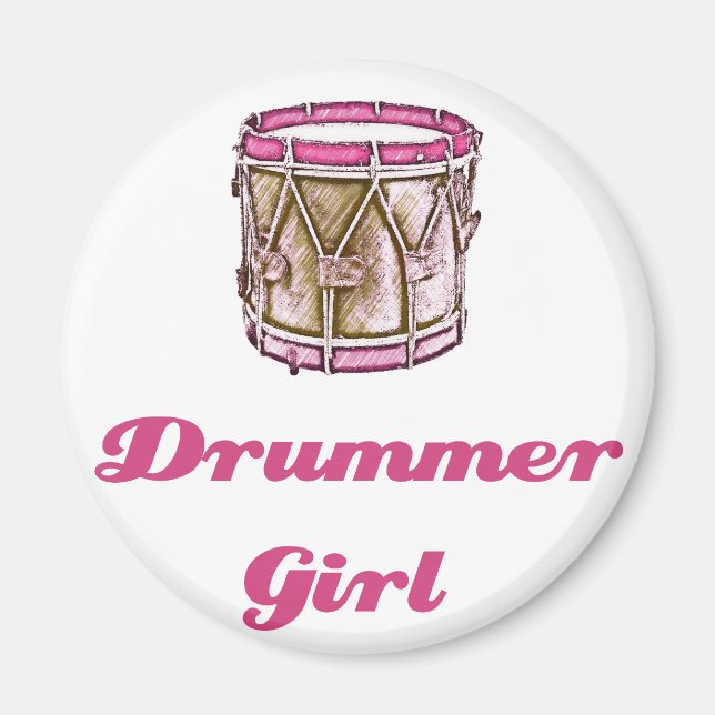 Drummer Girl Magnet (Vorne)