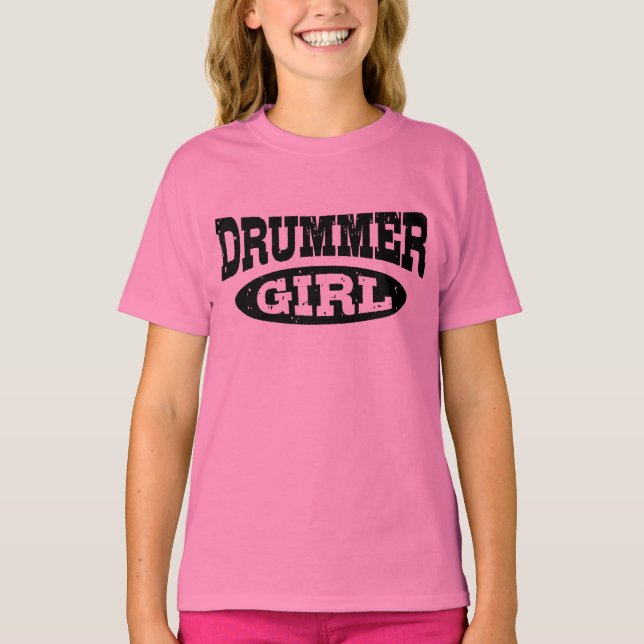 Drummer Girl T-Shirt (Vorderseite)