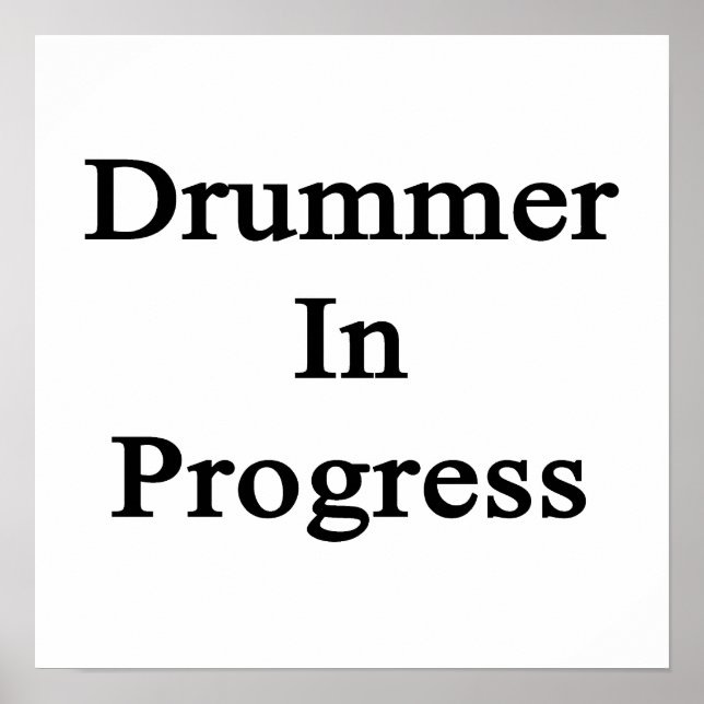 Drummer im Gange Poster (Vorne)