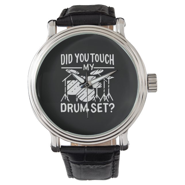 Drummer - Mein trockenes Set Armbanduhr (Vorderseite)