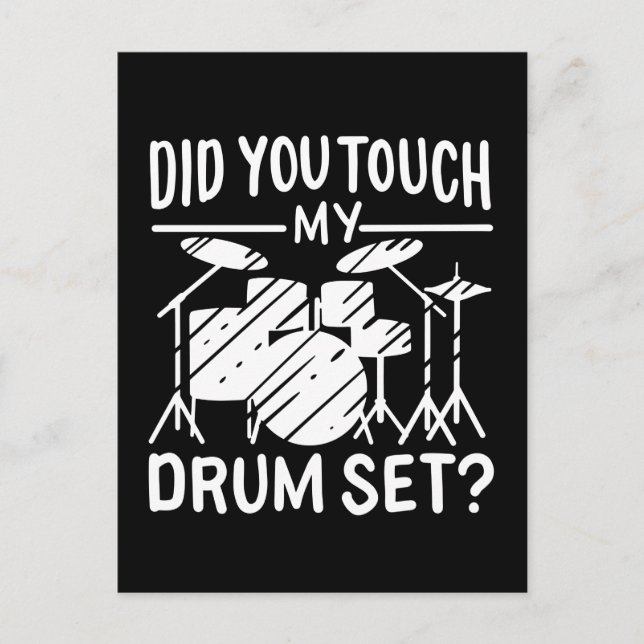 Drummer - Mein trockenes Set Postkarte (Vorderseite)