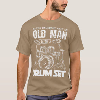 Drummer Musical Instrument Retirement Drums T-Shirt
