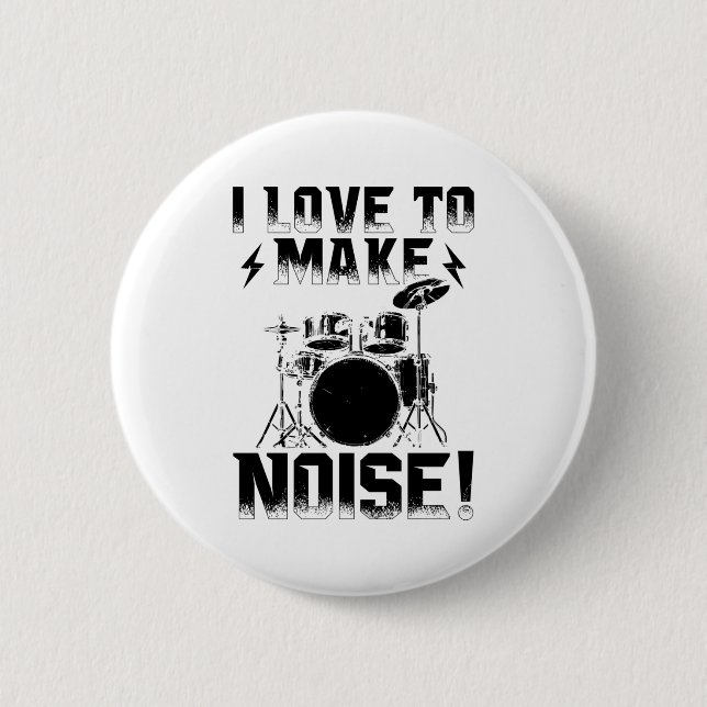 Drummer | Musikalische Instrumentenspende Button (Vorderseite)
