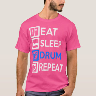 Drummer Musikinstrumentenmusiktrommeln T-Shirt