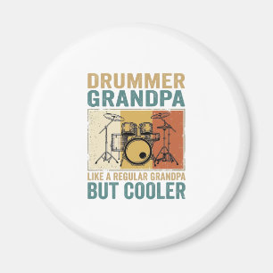 Drummer Opa wie ein normaler Opa, aber cooler  Magnet