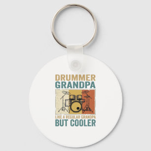 Drummer Opa wie ein normaler Opa aber cooler  Schlüsselanhänger