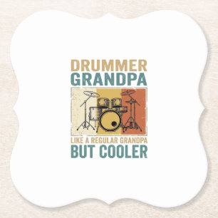 Drummer Opa wie ein normaler Opa, aber cooler  Untersetzer