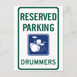 Drummer Parken Postkarte