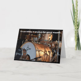Drummer Percussionist Birthday Card für Kicks Karte