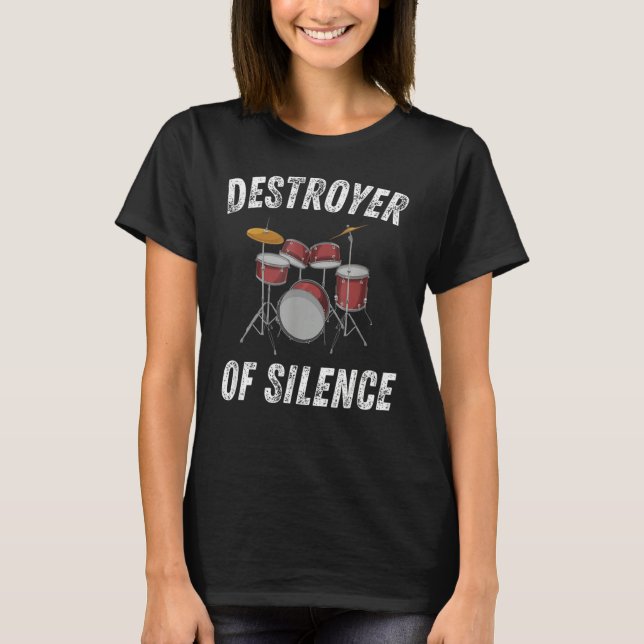 Drummer & Percussionist Funny Drum Sprichwort Desi T-Shirt (Vorderseite)