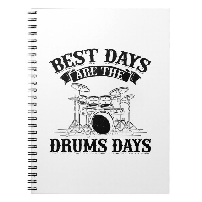Drummer-Redewendungen | Drumms Musikinstrumentenge Notizblock (Vorderseite)