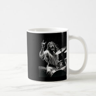 Drummer Rock Jesus Drumming Kaffeetasse