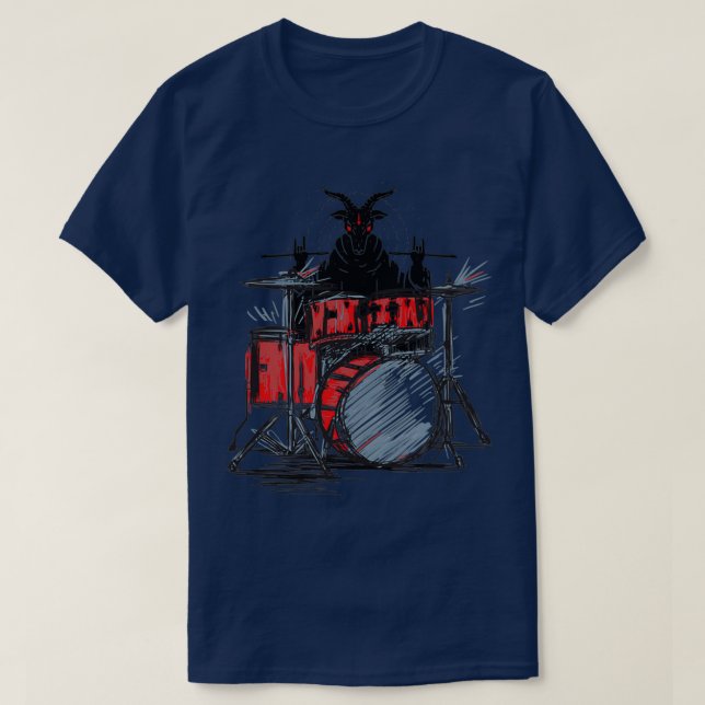 Drummer Schlagzeug Drummer Schlagzeug T-Shirt (Design vorne)