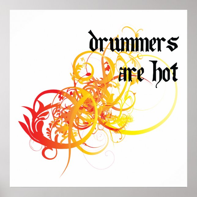 Drummer sind heiß poster (Vorne)