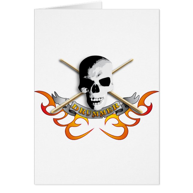 Drummer skull C (Vorne)