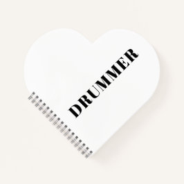 Drummer Spiralheft Notizbuch