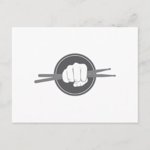 Drummer Stick Postkarte