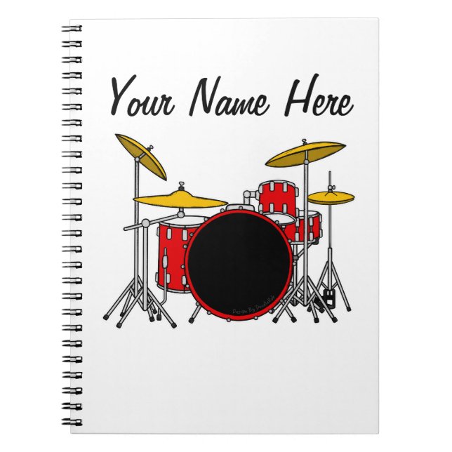Drummer Trum Lehrer Percussionist Custom Notizblock (Vorderseite)