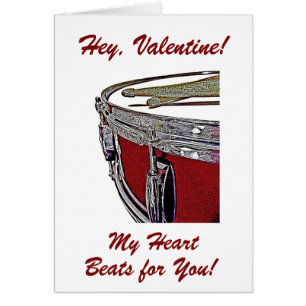 Drummer Valentine Card Snare Dram Valentine