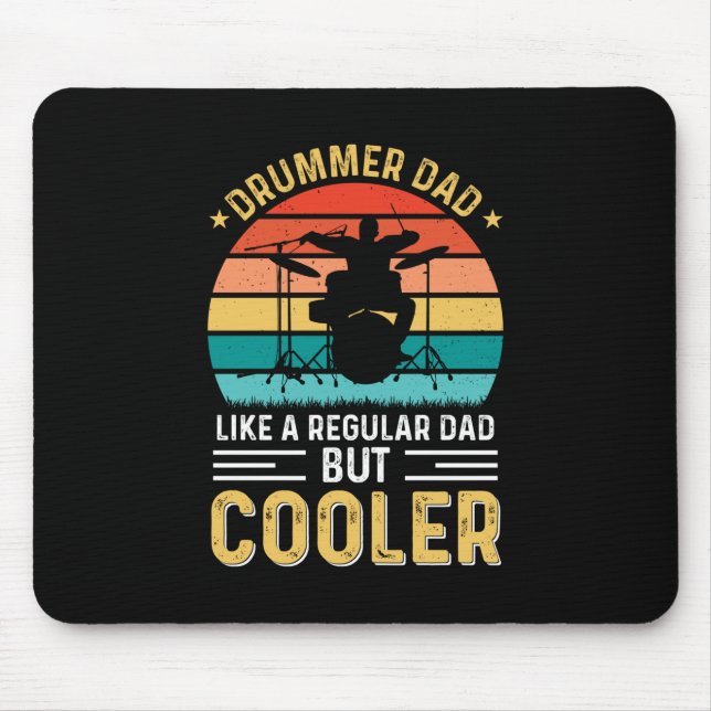 Drummer Vater Mousepad (Vorne)