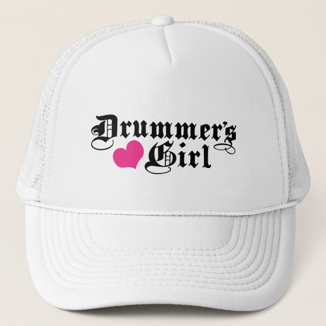 Drummermädchen Truckerkappe (Vorderseite)