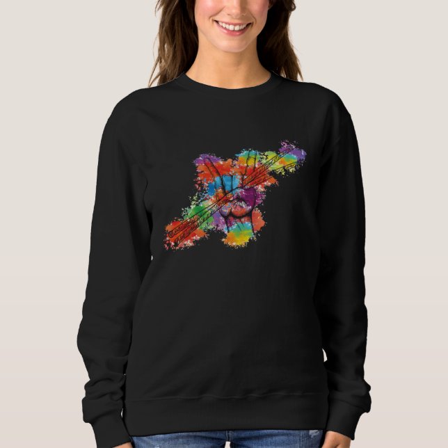 Drummers rocks on Drum and Drumsticks for Drummer  Sweatshirt (Vorderseite)
