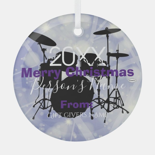 Drummers Weihnachtsschmuck HAMbWG (Vorderseite)