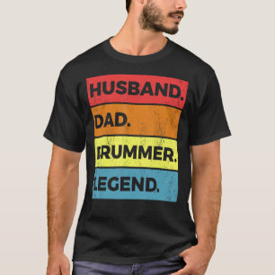 Drumming Drum Set Husband Vater für Drummer und Pe T-Shirt