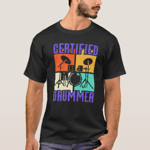 Drumming Heavy Metal Punk Rock & Roll zertifiziert T-Shirt