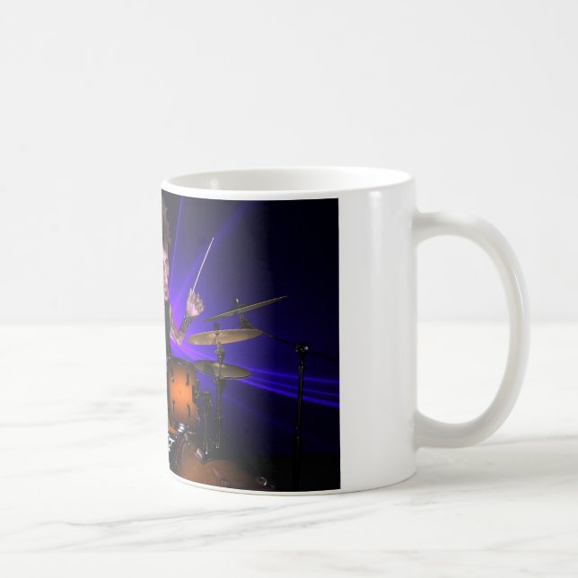 Drumming mit der Lasers-Tasse Kaffeetasse (Rechts)