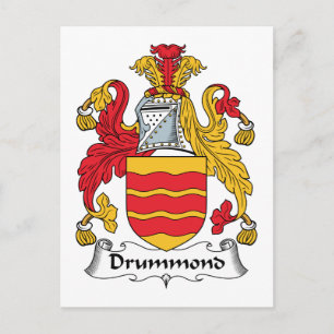 Drummond-Familienwappen Postkarte