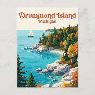 Drummond Island Michigan Postkarte