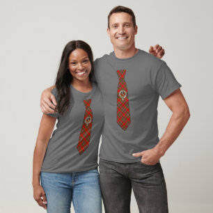 Drummond Schottischer Clan-Abzeichen- und Tartan-S T-Shirt
