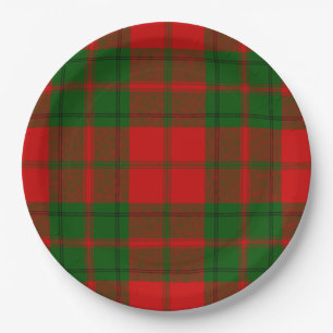 Drummond tartan rot kariert pappteller