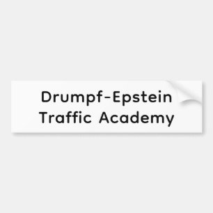 Drumpf-Epstein-Verkehrsschule Hankamer Artjunkhaus Autoaufkleber