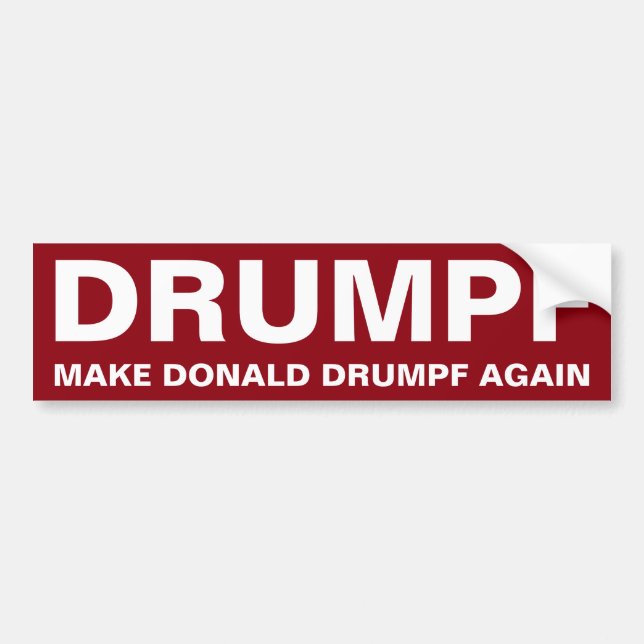 Drumpf machen Donald Drumpf wieder Autoaufkleber (Vorne)